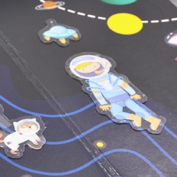 Explore Space Play Board With Reusable And washable TPE Stickers DIY Your Scenes