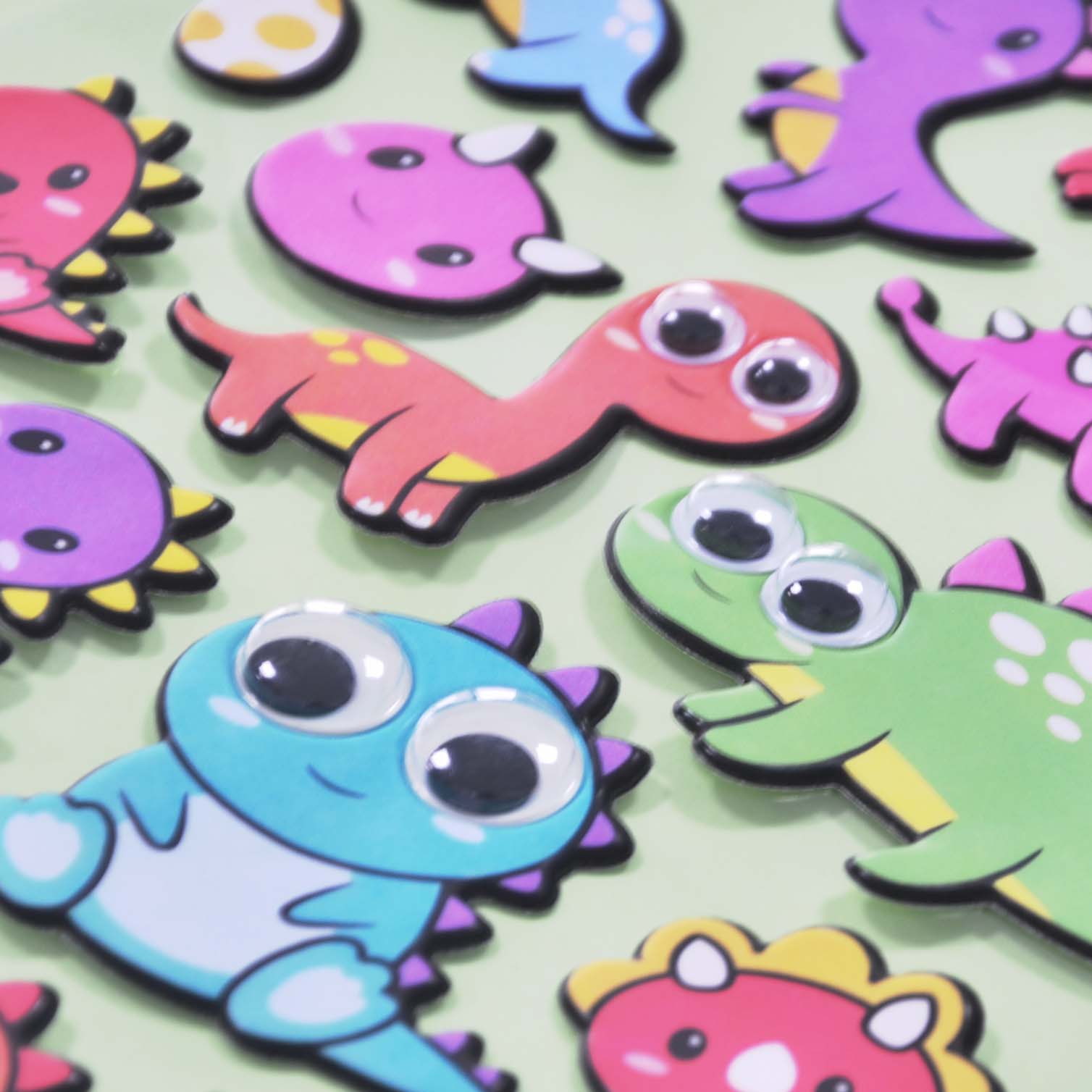 Play And Learn Children's Book Puffy Stickers With Wobbly Eye