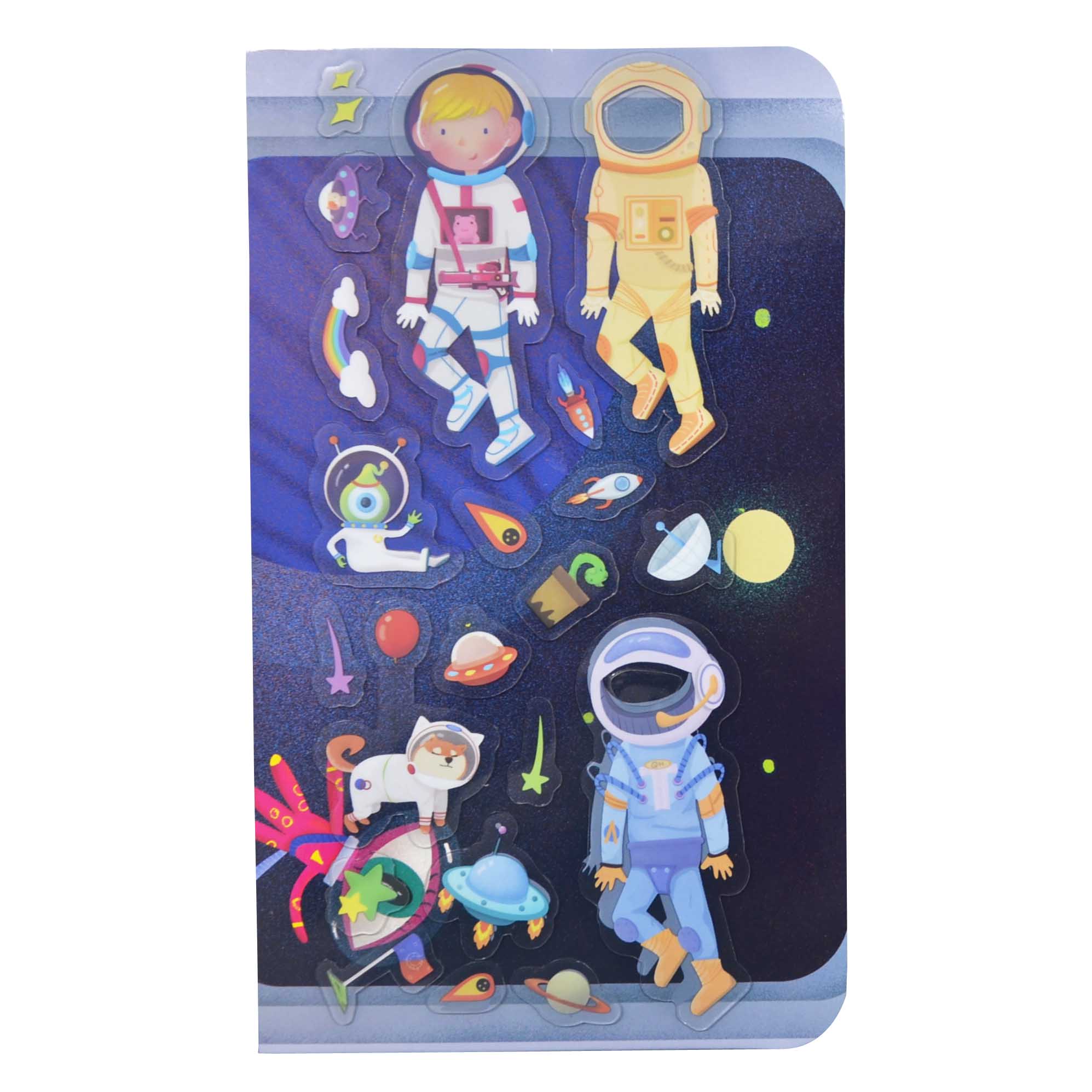 Explore Space Play Board With Reusable And washable TPE Stickers DIY Your Scenes