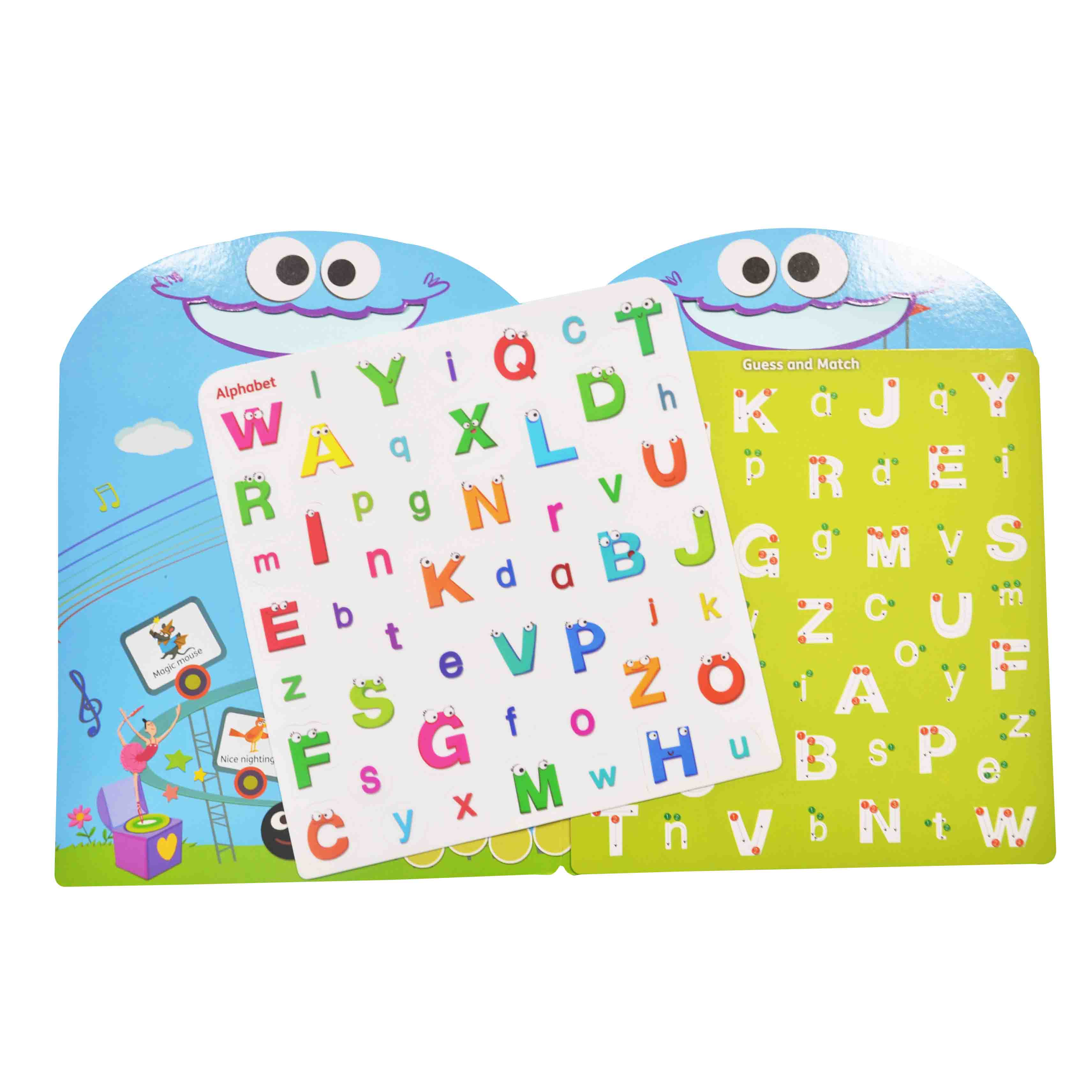 Play And Learn Alphabet Silicon Soft Sticker Sheet Washable and Reusable