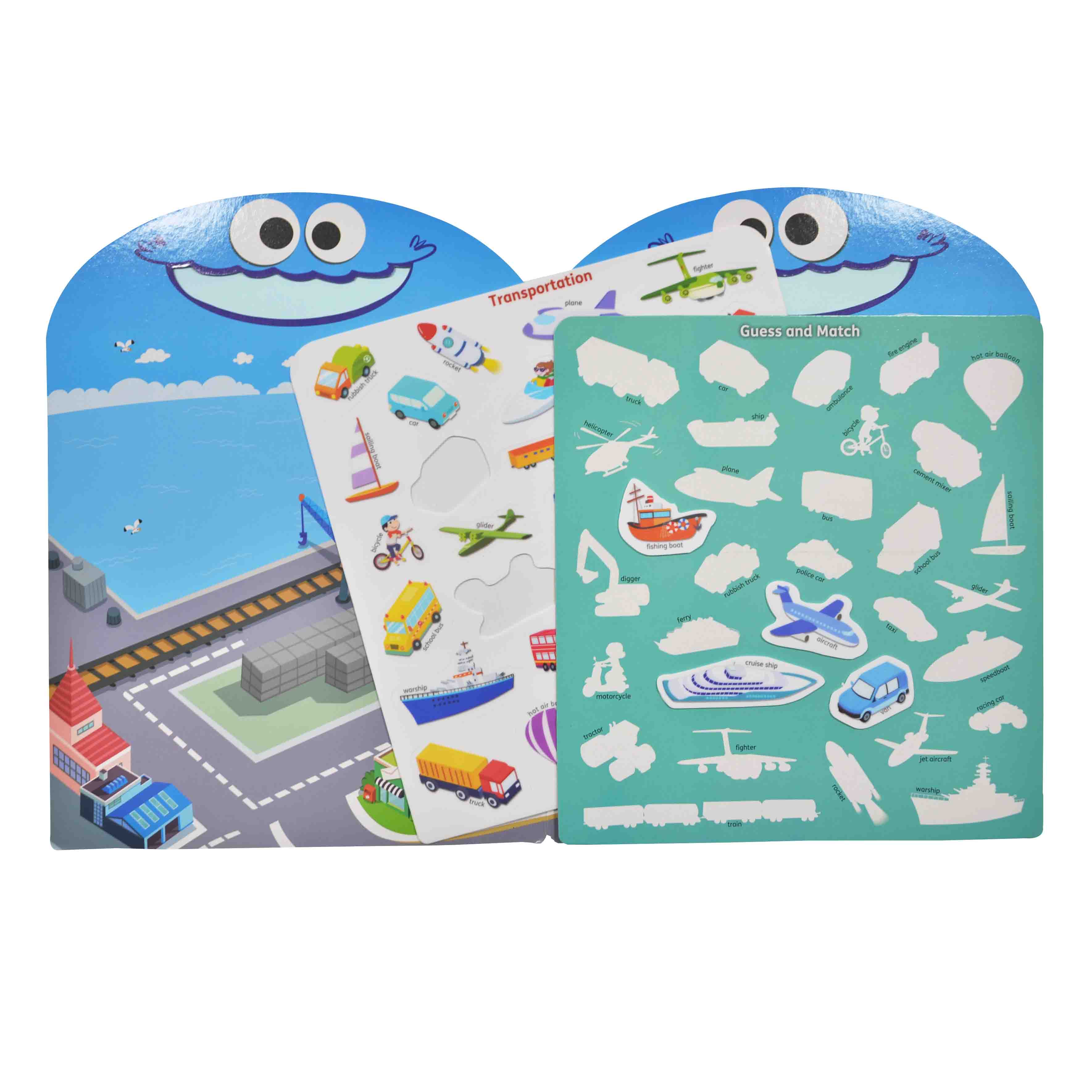 Transportation Play And Learn High Quality Reusable Sticker Board Manufacturer