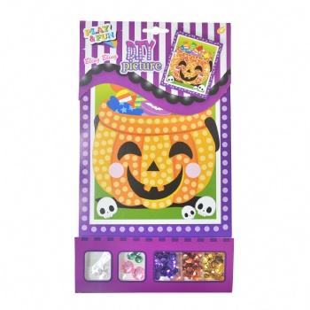 Halloween Design Pumpkin Puzzle Craft For Children