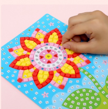 EVA Flower Puzzle With Diamond Decoration Kit