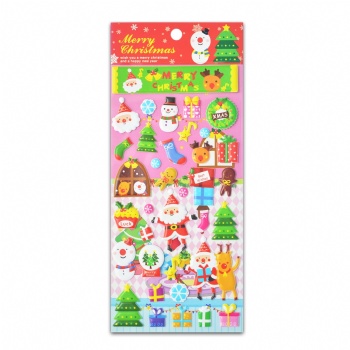 Christmas Gift Cute Puffy Stickers For Kids Custom Designs