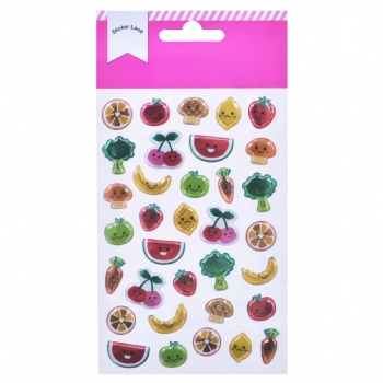 Sweet Fruits Desings With Cherry Strawberry Banana Stickers For Stationery