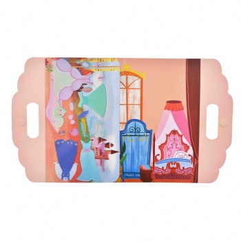 Peel And Stick Dress Up Sticker Board Princess Designs Reusable Clings Transparent TPE Material