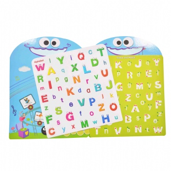 Play And Learn Alphabet Silicon Soft Sticker Sheet Washable and Reusable